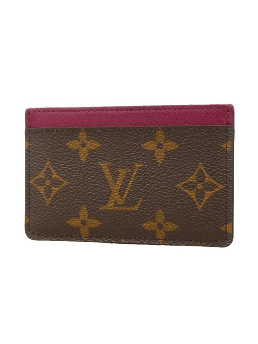 Louis Vuitton Card Case Monogram Porte Cartes Simple Fuchsia